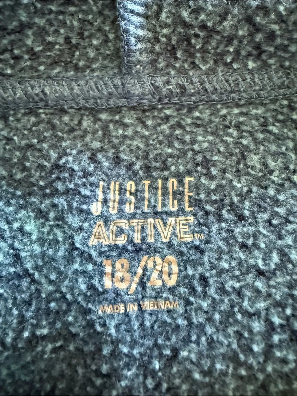 Justice Navy to Teal Ombre Tie-Dye Pullover Hoodie size 18/20